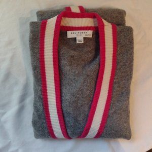 Equipment Striped Collar Cardigan - 100% Cashmere Women's XXS - runs large